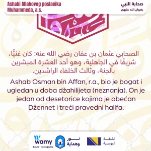 Ashabi Allahovog poslanika Muhammeda, a.s. (9)